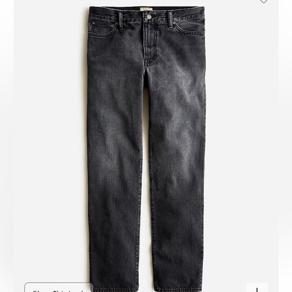 J crew Classic Straight-fit jean in deep grey wash 30 x 32 - Picture 3 of 4